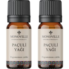 Monoville Paçuli Uçucu Yağı 2'li Set %100 Saf Ve Doğal ( Patchouli Essential Oil ) 2x10 ml