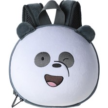 We Bare Bears Lisanslı Yuvarlak Sırt Çantası - Panda 20 cm