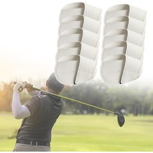 Kenann Golf Demir Kafa Golf Eğitimi Golfçü Beyaz Büyük Için Set Koruyucu Pu Başörtüsü Kapakları (Yurt Dışından)