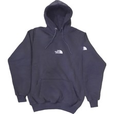 The North Face Kadın Kapüşonlu Bağcıklı Kanguru Cepli Aplikeli Siyah Bomber Sweatshirt Ksk-Nrf
