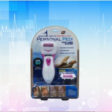 Personal Pedi Pilli Ayak Topuk Temizleyici Törpü Bakım Aleti Mavi
