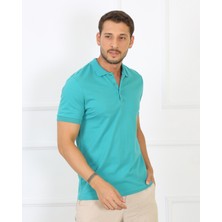 Uomo Park 2061 Premium Likralı Pike Polo Yaka Regular Fit Erkek T-Shirt