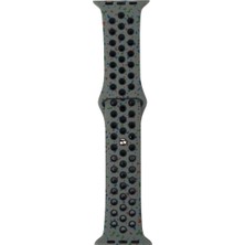 Coolacs Apple Watch Seri 7/8/9 41MM Uyumlu Kordon Yeni Seri 2023 Silikon Strap Kayış Haki