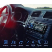 Carboon Car-38 2023 Özel Seri 2xusb 7 Renk Oto Teyp Bluetooth Sd Aux