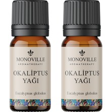 Monoville Okaliptus Uçucu Yağı 2'li Set %100 Saf Ve Doğal ( Eucalyptus Oil ) 2x10 ml