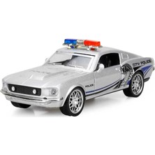 Sunman Maxx Wheels Işıklı Amerikan Polis Model Arabalar 12 cm