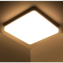 Vies Teknoloji Moder Tavana Sıfır LED Avize 24W 3200K Gün Işığı Ev Ofis Wc Aydınlatm Armatürü