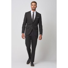 ALTINYILDIZ CLASSICS Erkek Siyah Regular Fit Rahat Kesim Siyah Takım Elbise