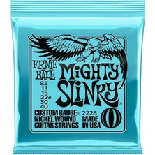 ERNIE BALL P02228 - Mighty Slinky Nickel Wound 8.5-40 Elektro Gitar Teli