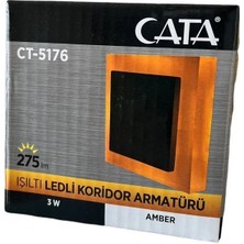 Cata 3W Ledli Koridor Armatürü (Amber)