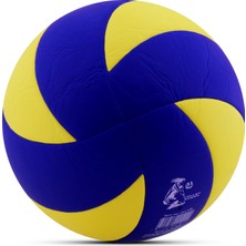 Voleybol Topu Swirl Soft Touch Yapıştırma Yumuşak Yüzey 8 Panel 5 Numara Kırmızı