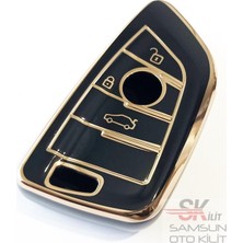 Skilit Samsun Oto Kilit Bmw F G Serisi Fem Silikon Nano Smart Kumanda Kılıfı Siyah 3 Tuşlu G10 G20 G30 X5 X6