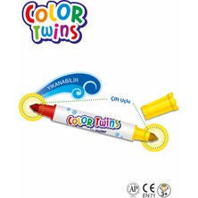 Amos Color Twins - Çift Taraflı Keçeli Kalem 8 Kalem (16 Renk) Ct16P