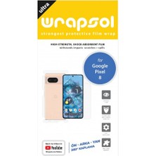 Wrapsol Google Pixel 8 Ön, Arka ve Yan 360 Derece Tam Kaplama Poliüretan Film