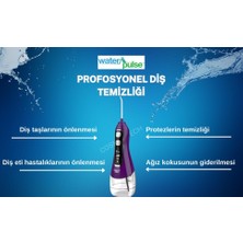 Waterpulse Kablosuz Pro V580 Water Flosser 320ml Taşınabilir Diş/Protez Bakım Ve Ağız Duşu Mor