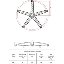 Ergon Plastik Yıldız Ayak