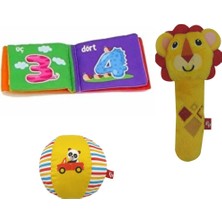 Tosbai Fisher Price Ormandaki Çıngıraklı Arkadaşlar + Sevimli Çıngıraklı Bez Top + Ilk Kitabım Hışırtılı Kitap