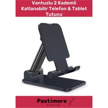 Pastimore Dayanıklı Araç Içi ve Masaüstü Ayarlanabilir 2 Kademli Katlanabilir Tablet Telefon Tutacağı Standı