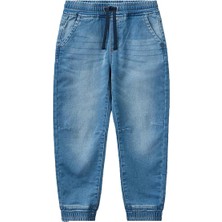United Colors Of Benetton Erkek Çocuk Lastikli Denim Pantolon