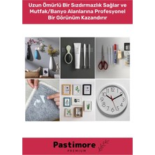 Pastimore Duş Pvc Lavabo Küvet Tezgah Süper Güçlü Duvar Çerçeve Taşıyıcı Çift Taraflı Nano Teknolojili Bant