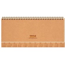 Keskin Color 2024 12 x 33 5 cm Kraft Kapak Haftalık Masa Ajandası Aj-82