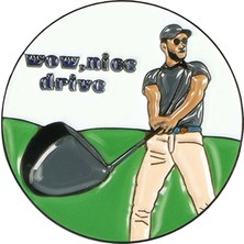 Bahara Golf Işaretleyici Golf Işaretleyici Metal Yuvarlak Hayır Ş 25MM B (Yurt Dışından)