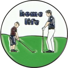 Bahara Golf Işaretleyici Golf Işaretleyici Metal Yuvarlak Hayır Ş 25MM A (Yurt Dışından)