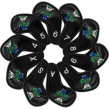 Bahara 10X Golf Demir Başörtüsü Koruma Görevlisi Erkekler Hediye Pu 4, 5, 6, 7, 8, 9,a,s,p,x Siyah (Yurt Dışından)