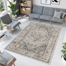 Dekoratif Özel Tasarım Yıkanabilir,ince, Kaymaz Tabanlı Modern Vintage Halı