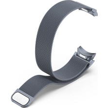 AktarMobile Galaxy Watch 4 40 / 44 mm Tam Uyumlu Mıknatıslı Hasır Metal Örgü Kordon Kayış Orijinal Pim