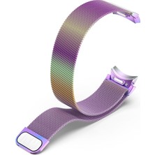 AktarMobile Galaxy Watch 5 Pro 45 mm Tam Uyumlu Mıknatıslı Hasır Metal Örgü Kordon Kayış Orijinal Pim