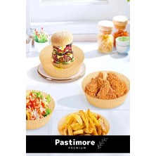 Pastimore Premium Bpa Içermez Tüm Modeller Ile Uyumlu Airfryer Hava Fritözü Yağsız Pişirme Kağıdı 50 Adet