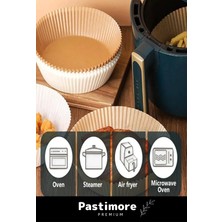 Pastimore Premium Bpa Içermez Tüm Modeller Ile Uyumlu Airfryer Hava Fritözü Yağsız Pişirme Kağıdı 50 Adet