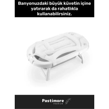Premium Ultra Lüx Tüm Küvetlerle Uyumlu Köpük Dolgulu Kafa Yastıklı Bebek Banyo Filesi