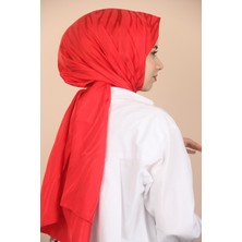 Loryan Scarf Kırmızı Loryan Scarf Jakar Ağaç Kabuğu Şal