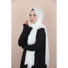 Siyane Krem Sima Şifon Şal