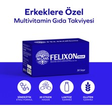 Negans Felixon Man - Erkeklere Özel Multivitamin L- Karnitin Koenzim Q10 Kore Gingnseng Selenyum Miyo- İnositol L-Arjinin Glutatyon