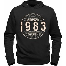 Alfa Tshirt Vintage One Of A Kind 1983 Siyah Sweatshirt