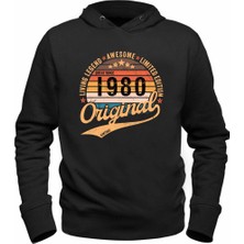 Alfa Tshirt Vintage Living Legend 1980 Siyah  Sweatshirt