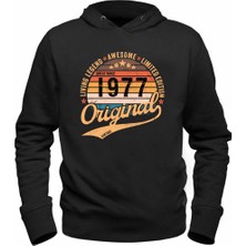 Alfa Tshirt Vintage Living Legend 1977 Siyah  Sweatshirt