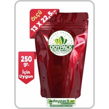 Doypack Bordo Alüminyum Kilitli 13X22,5 (250 Gr.) 50-100-250 Adet