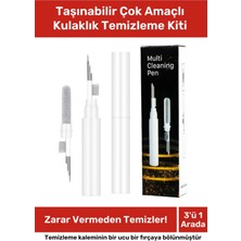 Pastimore Premium Seri 3'ü 1 Arada Taşınabilir Hafif Pratik Uzun Ömürlü Çok Amaçlı Kulaklık Temizleme Kiti