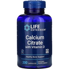 Life Extension Calcium Citrate With Vitamin D 200 Capsules