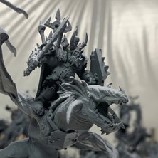 3duman Zırhlı Ejder Komutanı Figürü  Gri  10 x 15 cm