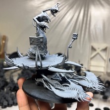 3duman Uçan Veba Yayan Ork Figürü  Gri  10 x 15 cm