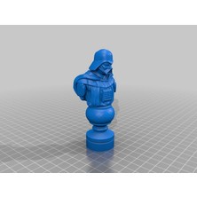 3duman Star Wars Darth Vader Mini Figürü  Siyah Beyaz  5 x 10 cm