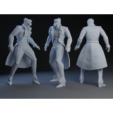3duman Jojo's Bizarre Adventure Jotaro Kujo Figürü  Beyaz  10 x 15 cm
