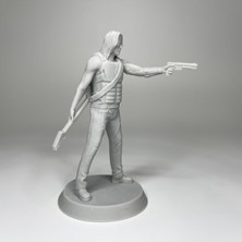 3duman Cyberpunk 2077 Jonny Silverhand Figürü  Beyaz  10 x 15 cm