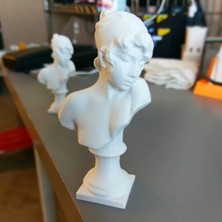 3duman Sappho Figürü  Beyaz  5 x 10 cm