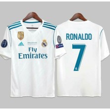 Real Madrid 2018 Kiev Şampiyonlar Ligi Finali Cristiano Ronaldo Forması (Kısa Kol)